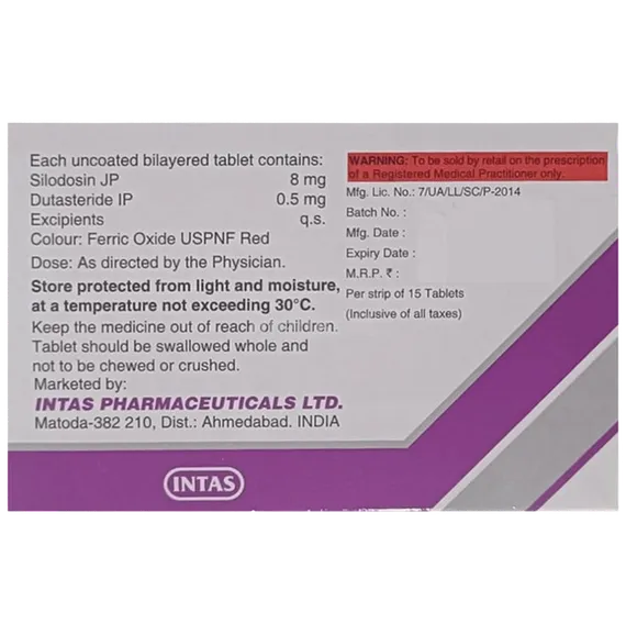 silotime d 8mg capsule 10's